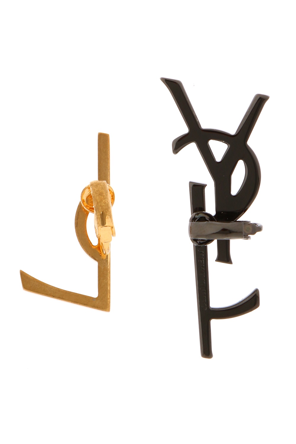 Saint Laurent Logo-shaped clip-on earrings | Women's Jewelery | Vitkac